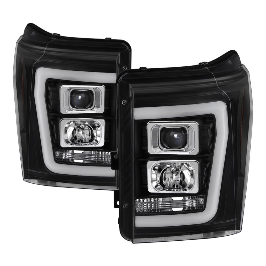 SPYDER 5084460 Projector Headlights - Version 2 - Light Bar DRL - Black