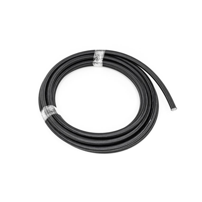 #8 Black Nylon Braided PTFE Hose  20 feet
