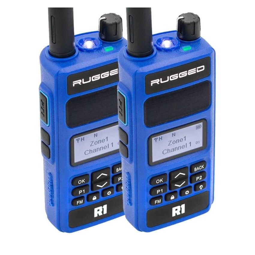 Rugged Radios R1-2-PACK 2 PACK - Rugged R1 - Business Band Two Way Handheld Radio - Digital and Analog