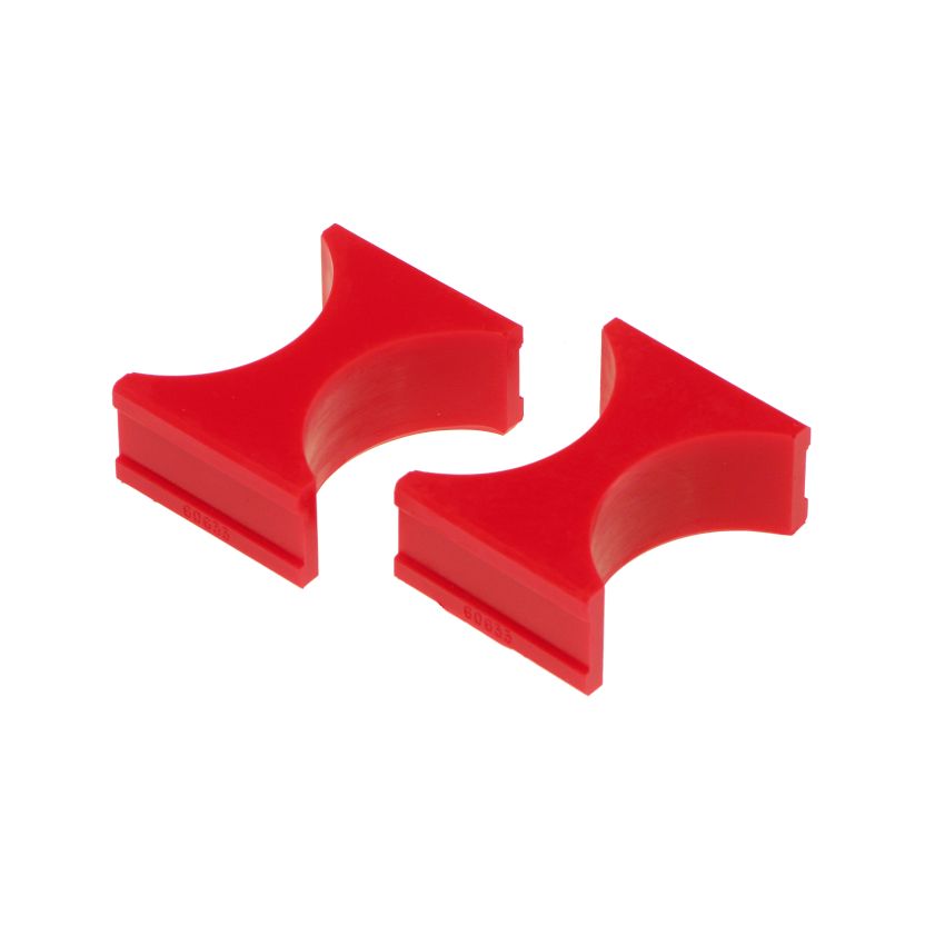Prothane Universal Shock Reservoir Mounts - 2.5/2.5 Diameter - Red