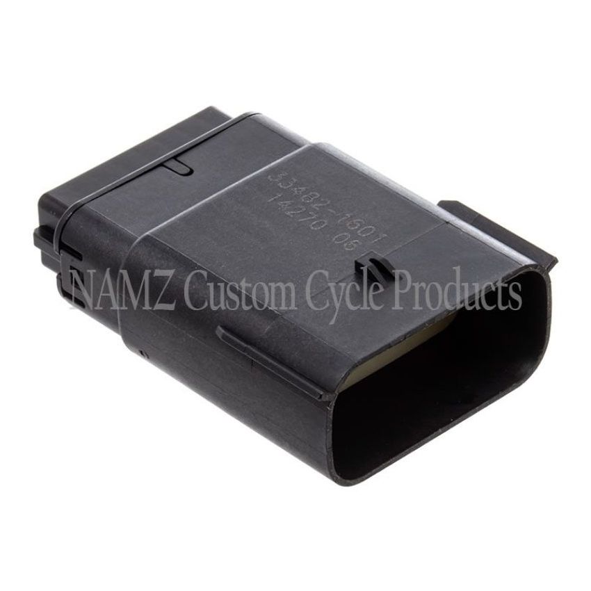 NAMZ NM-33482-1601 07-23 V-Twin Molex MX-150 16-Position Male Connector - Black (HD 72167-07BK)
