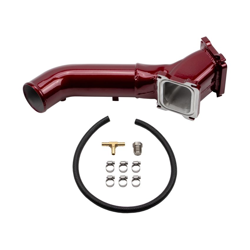 Wehrli WCF100615-GRY 01-04 Chevrolet Duramax LB7 S300/S400 Single Turbo 3in Y-Bridge Kit - Grey