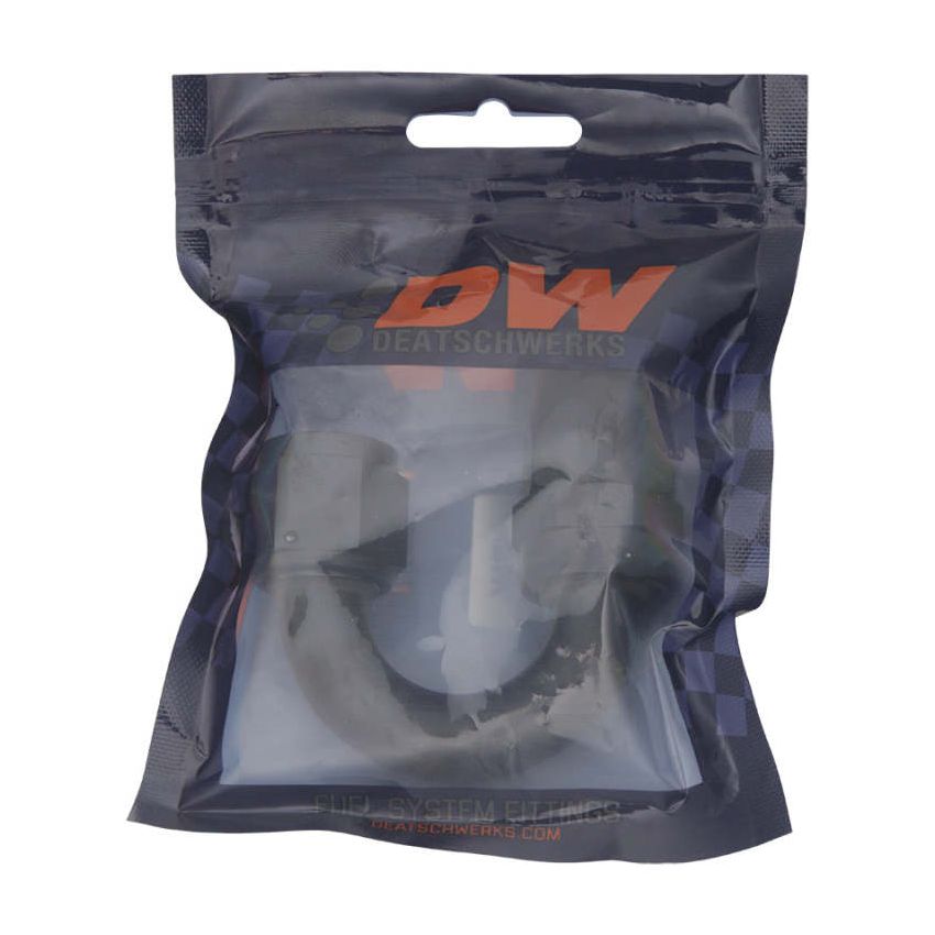 DeatschWerks 10AN Female Flare Swivel 180-Degree Hose End PTFE - Anodized Matte Black