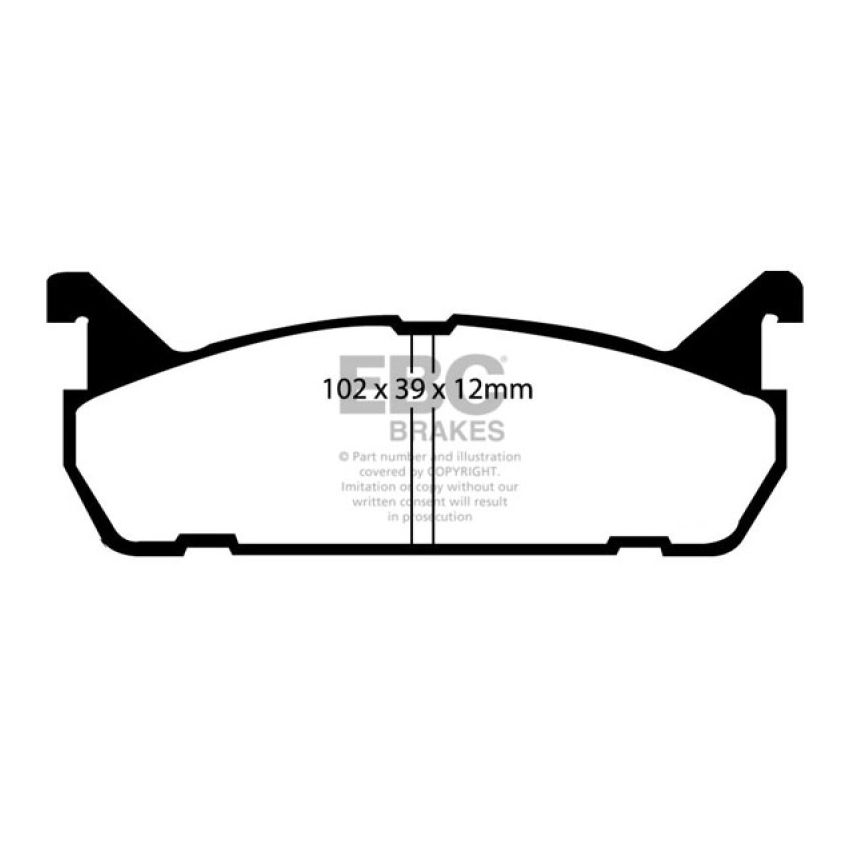 EBC DP3828C 91-96 Ford Escort 1.8 Redstuff Rear Brake Pads