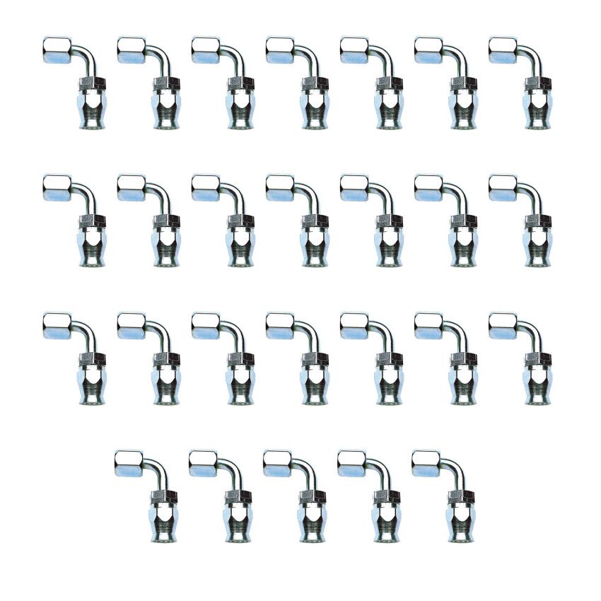 Russell Performance -10 AN Endura Pwerflex Power Steering 90 Degree Hose Ends(25 pcs.)