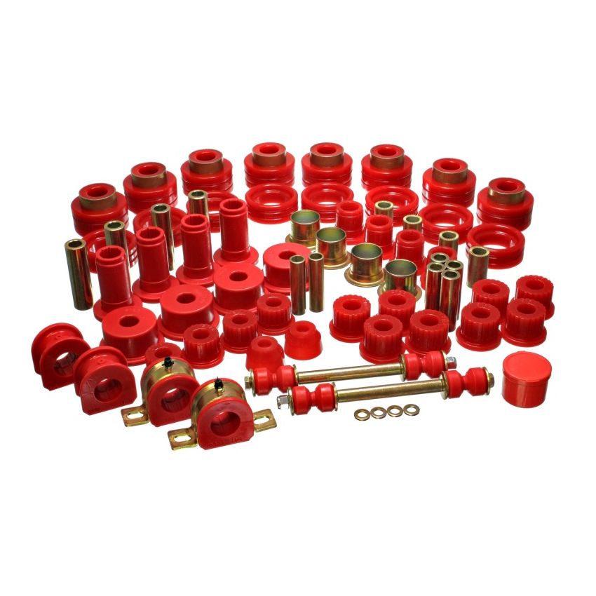 Energy Suspension 94-01 Dodge Ram 1500 2WD / 94-02 Ram 2500/3500 2WD Red Hyper-flex Master Bushing S