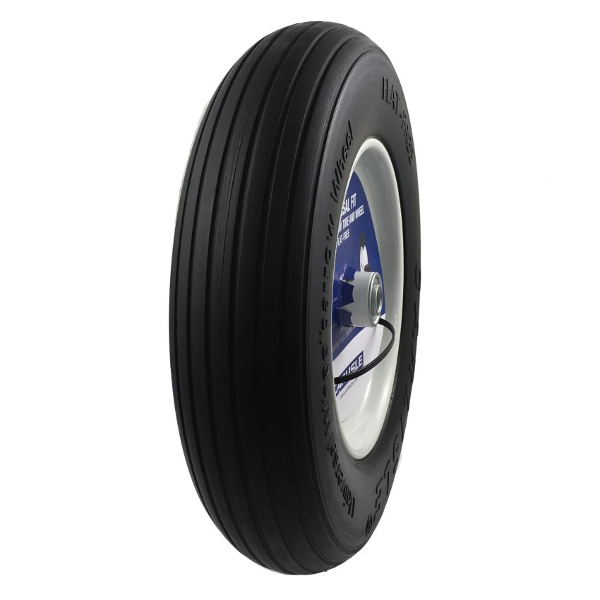 Carlisle 4.80/4.00-8 Car-U Rib Flat Free Assembly