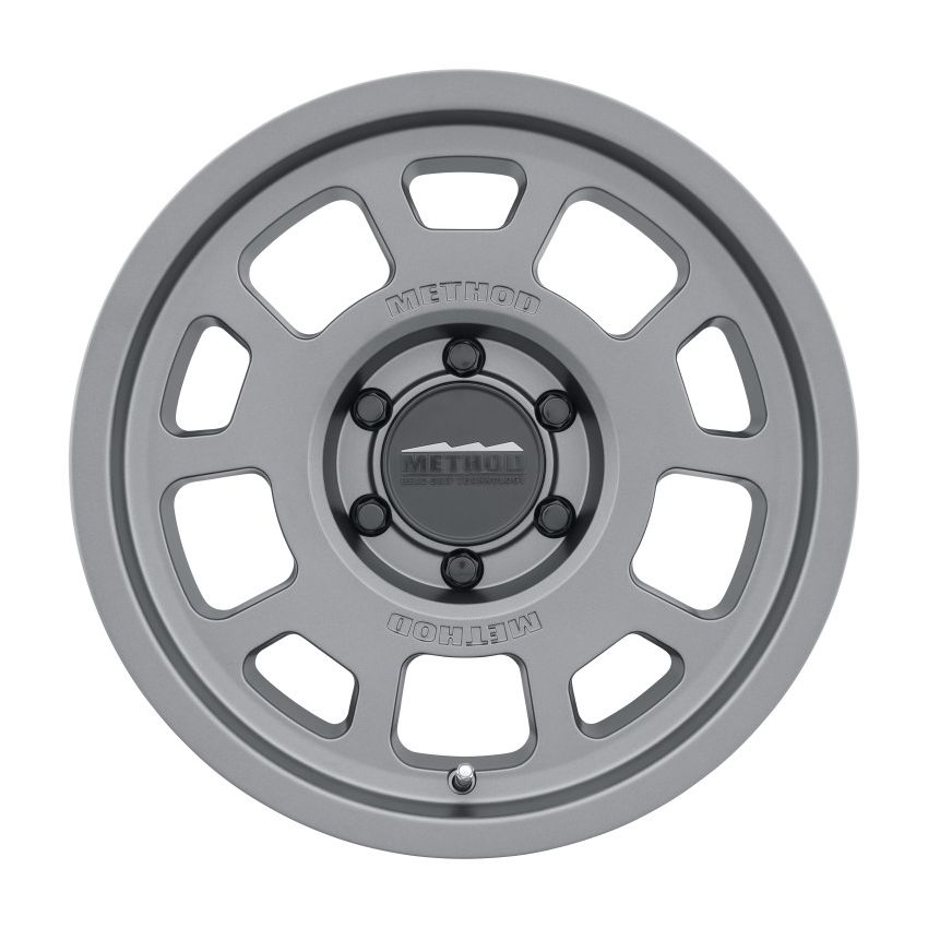 Method MR705 17x8.5 0mm Offset 6x5.5 106.25mm CB Titanium Wheel