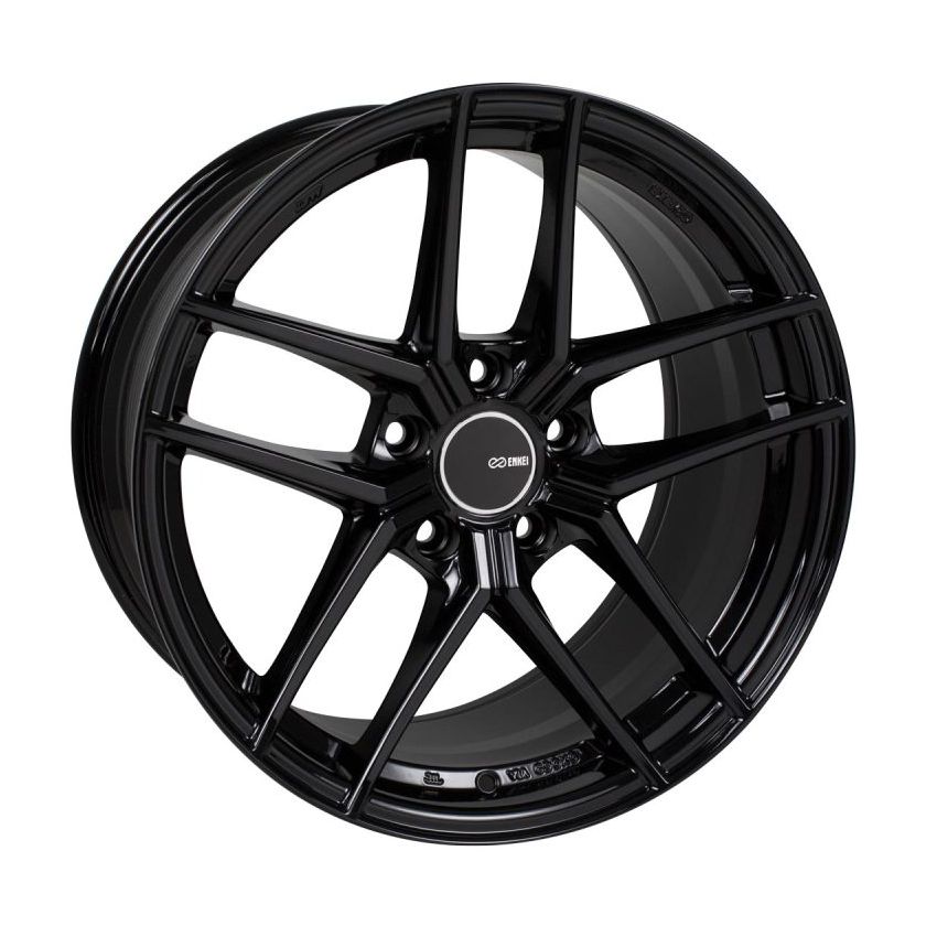 Enkei TY5 18x8 5x114.3 40mm Offset 72.6mm Bore Black Wheel
