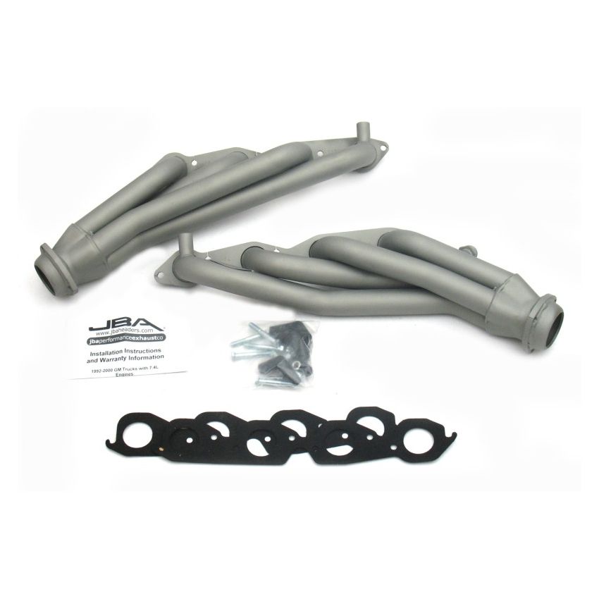 JBA 96-00 GM Truck 7.4L Voretc w/EGR & A.I.R. 1-3/4in Primary Ti Ctd Cat4Ward Header