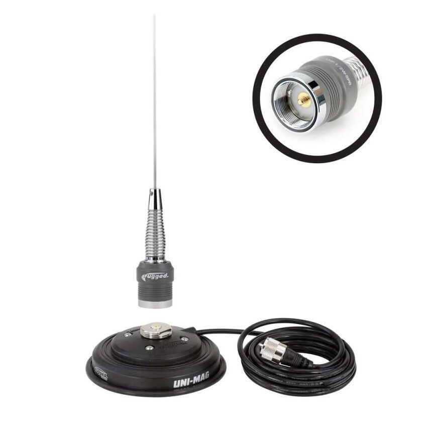 Rugged Radios ANT-SPARE-MAG-KIT-V VHF 1/2 Wave No Ground Plane (NGP) Antenna Kit with Magnetic Mount