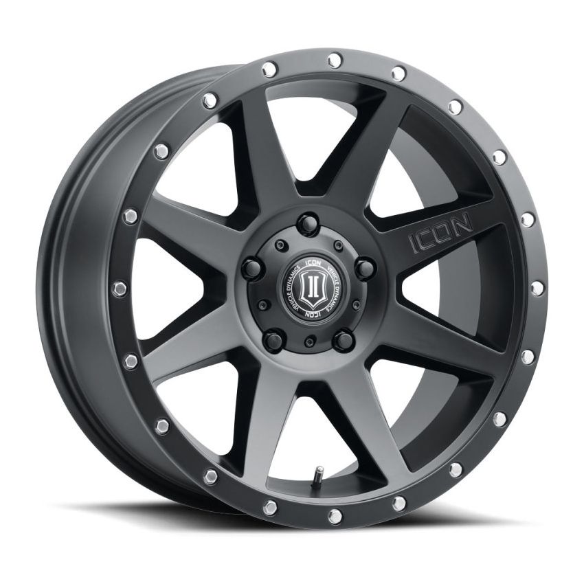ICON Rebound 20x9 6x5.5 0mm Offset 5in BS Satin Black Wheel