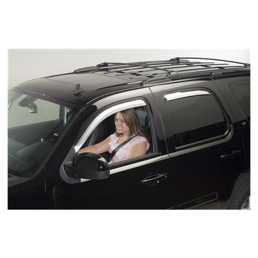 Putco 480033 07-14 Chevrolet Tahoe (Set of 4) Element Chrome Window Visors
