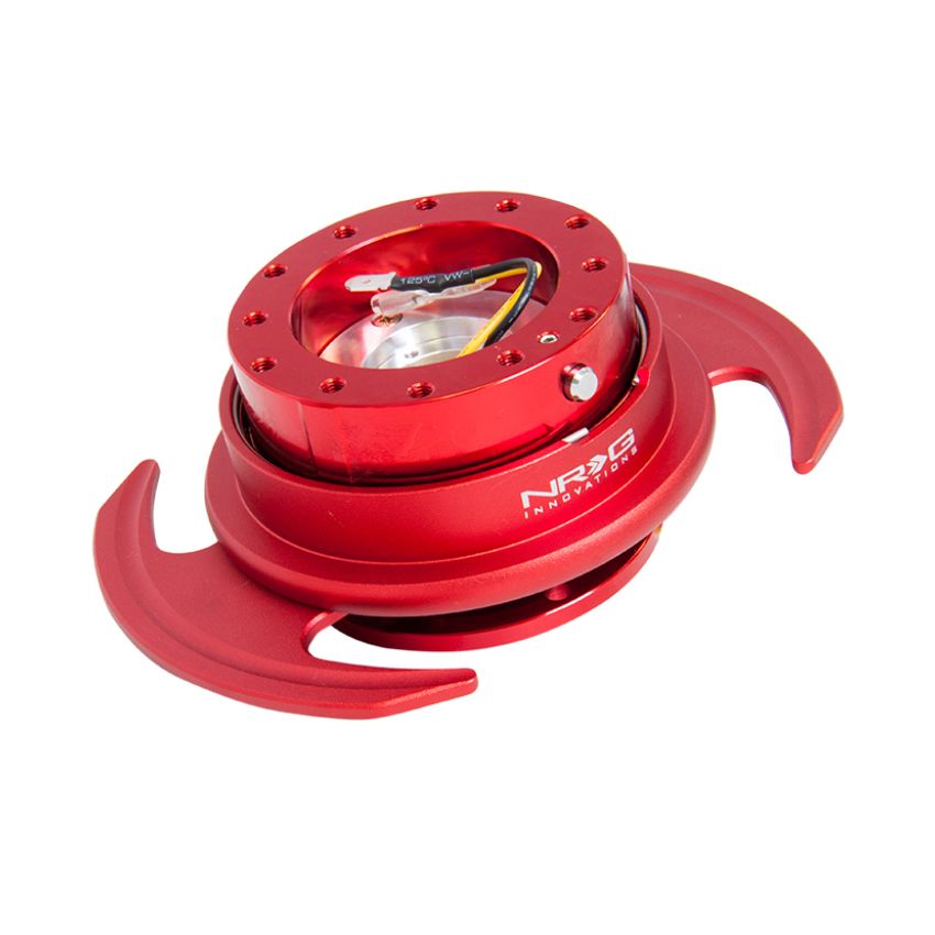 NRG Quick Release Kit Gen 3.0 - Red Metal Body / Red Ring w/Handles