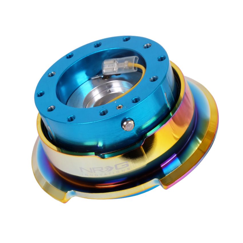 NRG SRK-280NB-MC Quick Release Gen 2.8 - New Blue Body / Neochrome Ring