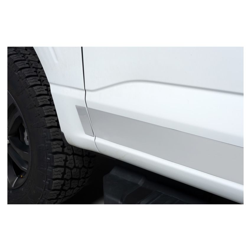 Putco 2021 Ford F-150 Super Cab 8ft Long Box Stainless Steel Rocker Panels (4.25in Tall 12pcs)