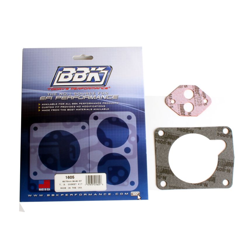 BBK Performance Parts 1605 1994-1995 MUSTANG 5.0 65/70MM THROTTLE BODY GASKET KIT