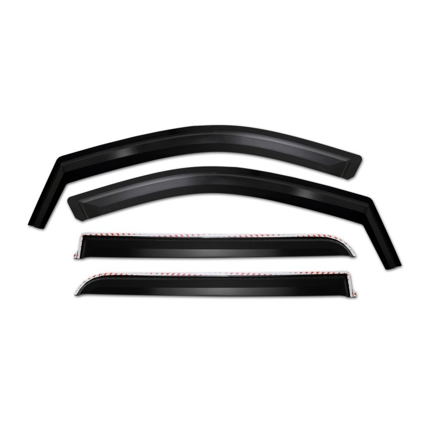 Putco 15-20 Ford F-150 - Super Crew Element Matte Black Window Visors (Set of 4)
