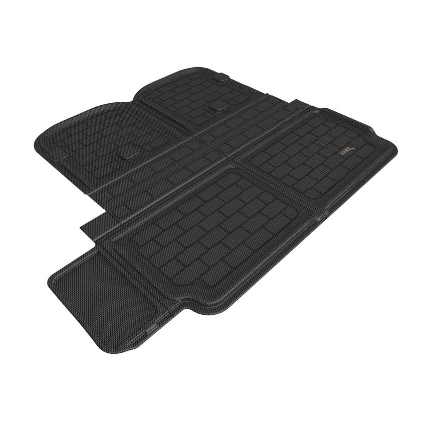 3D Maxpider 2022 Tesla Model X Behind 2nd Row Cross Fold Kagu Black Cargo Liner