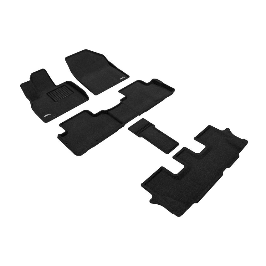 3D MAXpider L1KA05104709 20-24 Kia Telluride 7-Seat Elegant Black R1 R2 R3