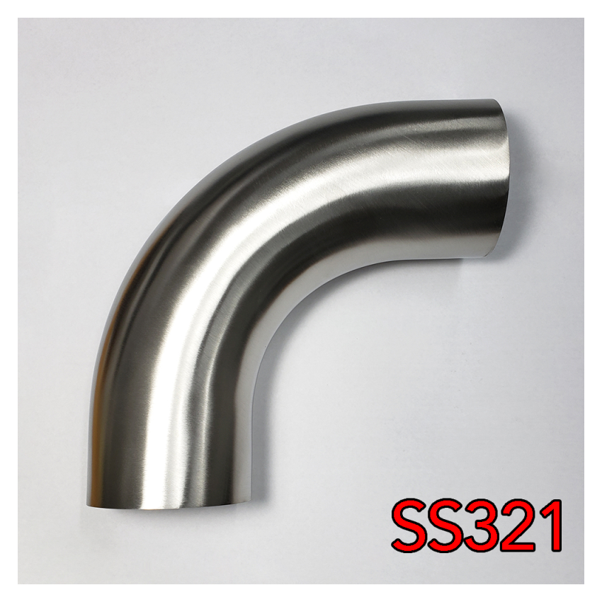 Stainless Bros 701-10256-3150 4in SS321 90 Deg Mandrel Bend Elbow - 1.5D Radius 16GA/.065in Wall (No Leg)