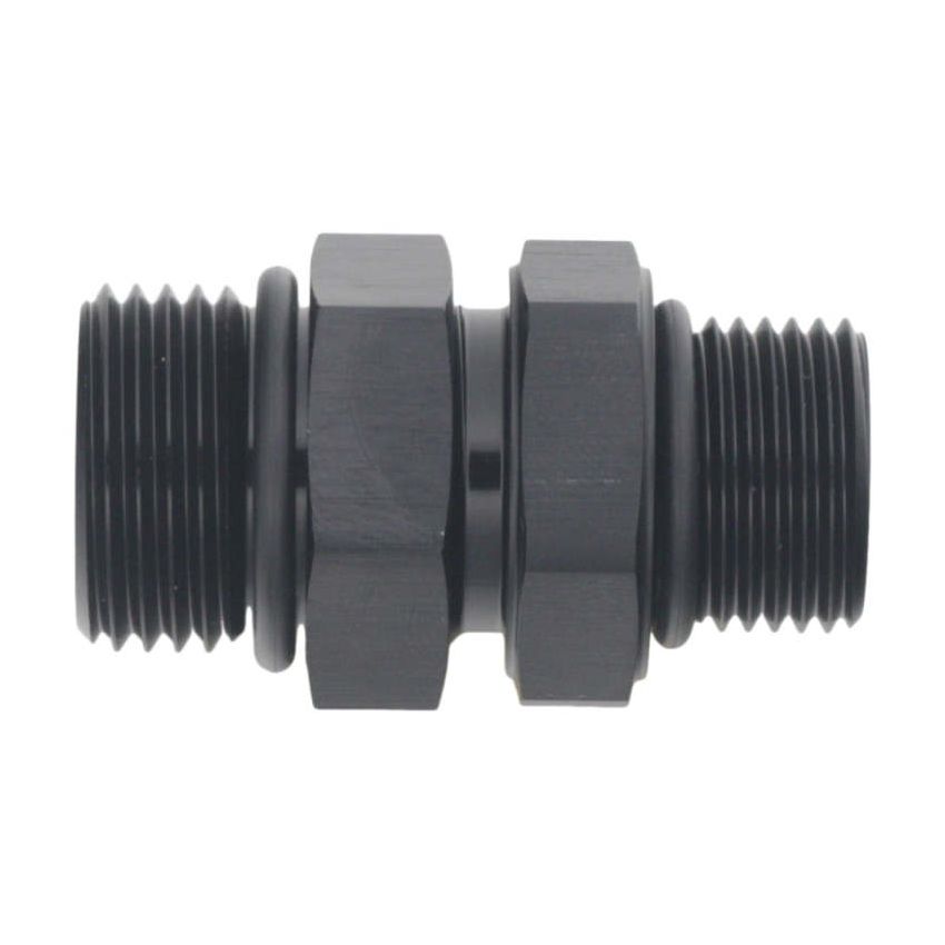 DeatschWerks 8AN ORB Male to 10AN ORB Male Swivel Adapter - Anodized Matte Black