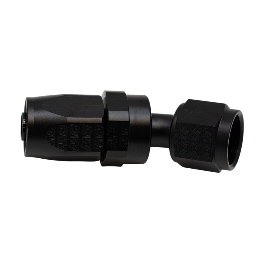 DeatschWerks 8 AN Female Flare Swivel 30-Degree Hose End CPE - Anodized Matte Black