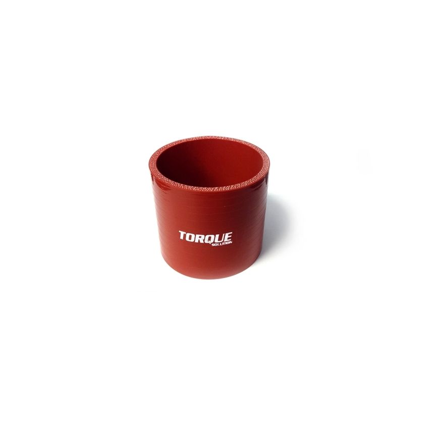 Torque Solution Straight Silicone Coupler: 3in Red Universal