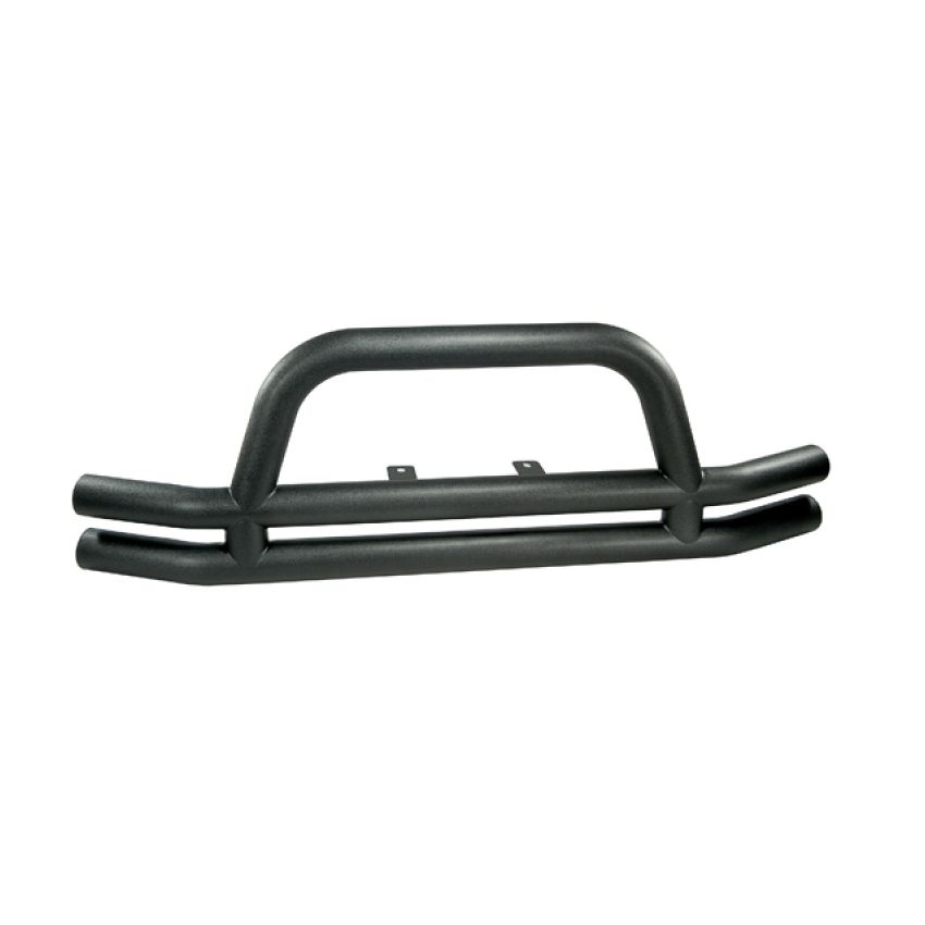 Rugged Ridge 3-In Dbl Tube Front Bumper Black 76-06 CJ &Jeep Wrangler