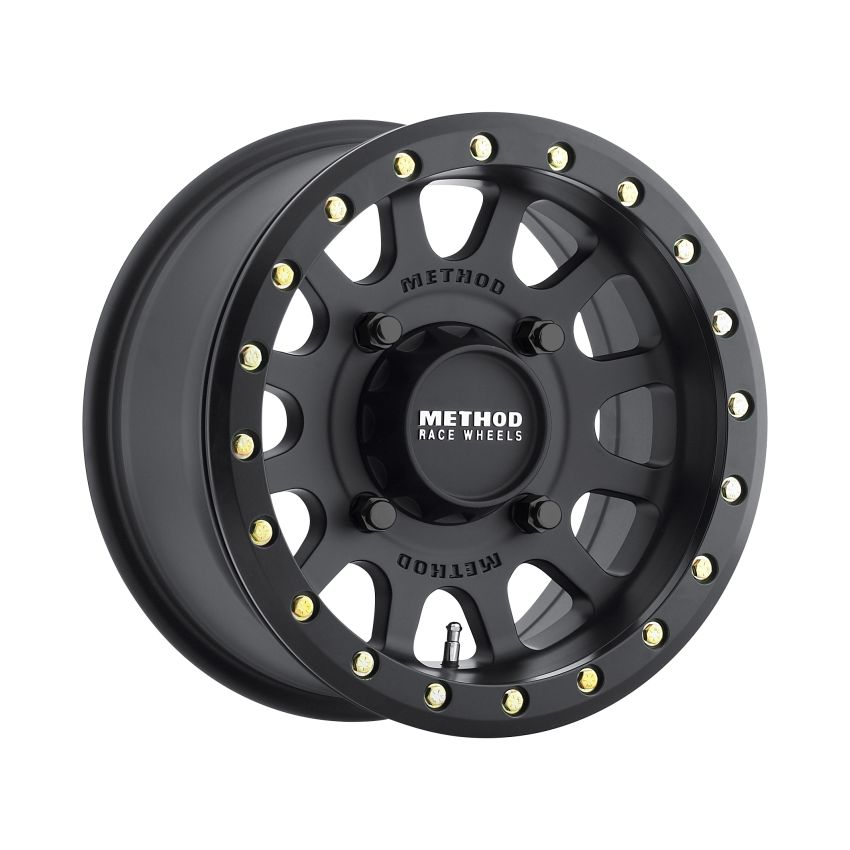 Method Wheels MR40147047543B Method MR401 UTV Beadlock 14x7 / 4+3/13mm Offset / 4x136 / 106mm CB Matte Black Wheel