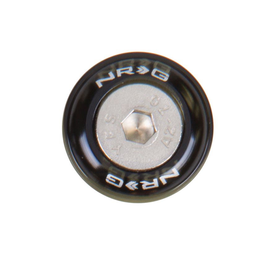 NRG Fender Washer Kit w/Rivets For Metal (Black) - Set of 10