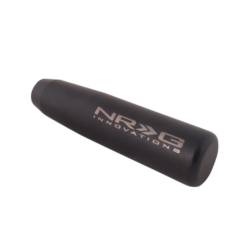 NRG Universal Short Shifter Knob - 5in. Length / Heavy Weight 1.27Lbs. - Black Wrinkle Finish
