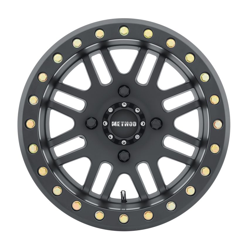 Method Wheels MR40648047544B Method MR406 UTV Beadlock 14x8 / 4+4/0mm Offset / 4x136 / 106mm CB Matte Black Wheel