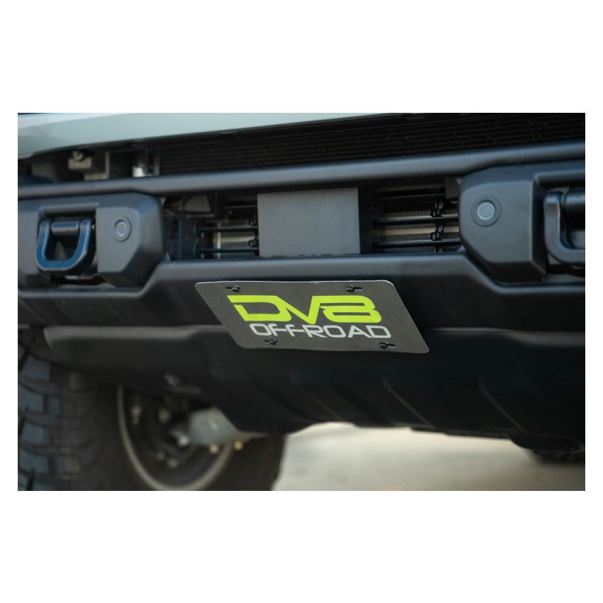 DV8 Offroad 2021 Ford Bronco | Capable Bumper Slanted Front License Plate Mount