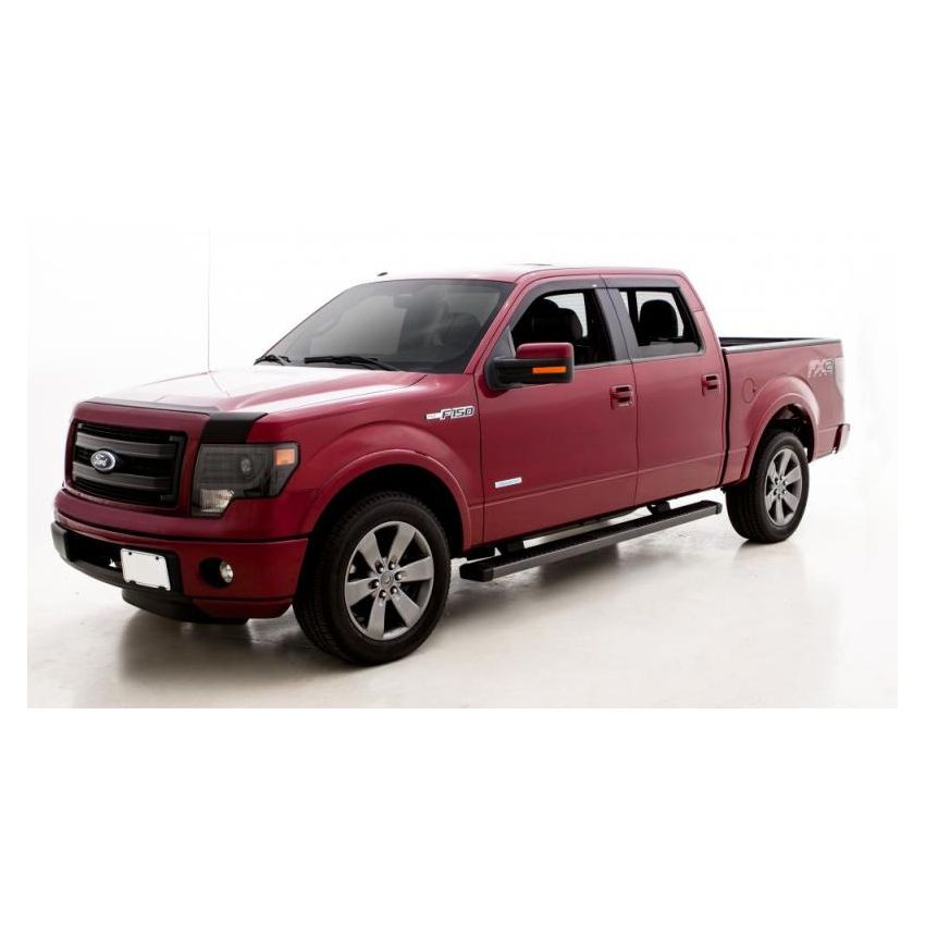 AVS 15-18 Chevy Silverado 2500 Crew Cab Ventvisor & Aeroskin Deflector Combo Kit - Matte Black