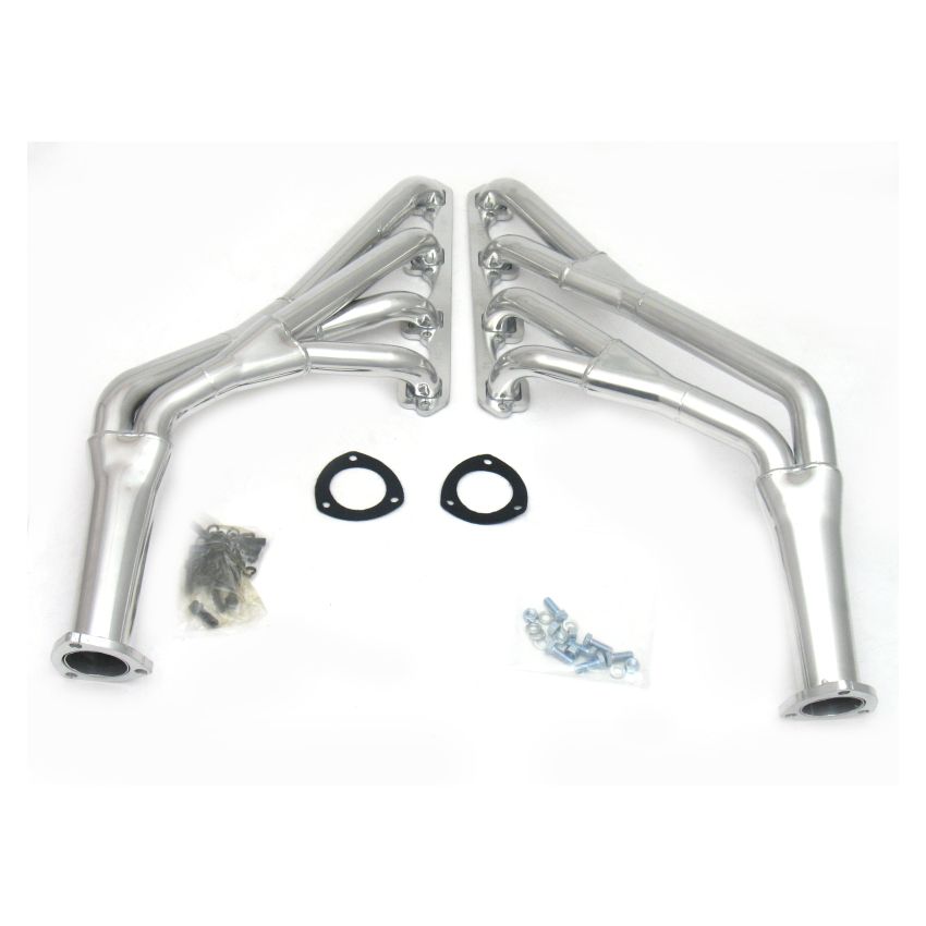 JBA 65-70 Ford Mustang 260-302 SBF 1-1/2in-1-3/4in Primary Silver Ctd Tri Y Header