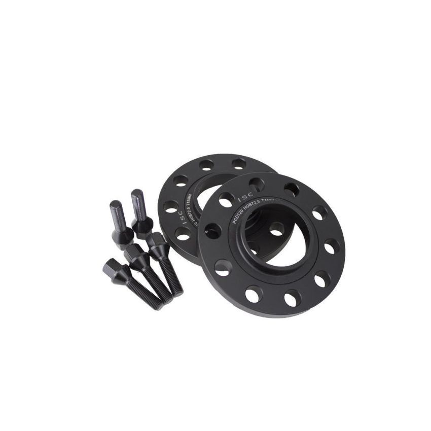 ISC Suspension BMW 5x120 Hub Centric (72.5 Hub Bore) Wheel Spacers 20mm Black (Pair)