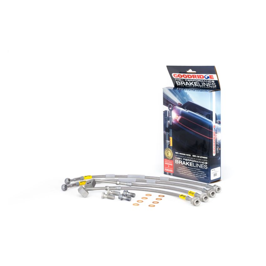 Goodridge 15010 11-15 Jeep Grand Cherokee (Incl SRT 8) / 11-15 Dodge Durango SS Brake Line Kit
