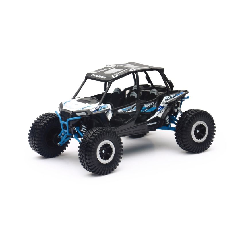 New Ray Toys 57976A Polaris RZR XP4 Rock Crawler (White Lightning)/ Scale - 1:18