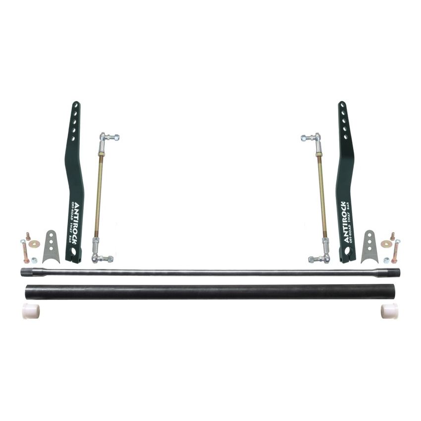 RockJock Antirock Sway Bar Kit Universal 45in Bar 20in Bent Steel Arms