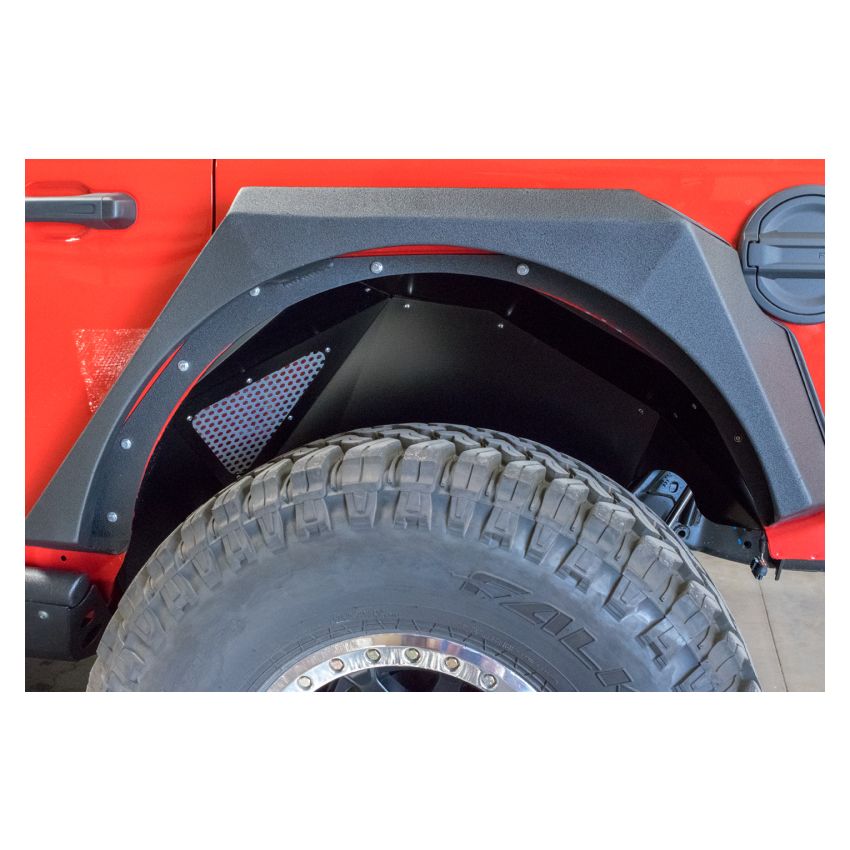 DV8 Offroad 2018+ Jeep Wrangler JL Rear Inner Fenders - Black