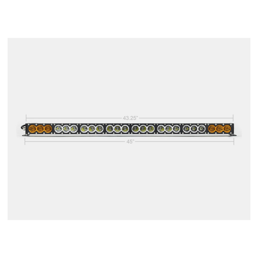 Cali Raised LED CR2319 Cali Raised 43 Amber/White Dual Function Led Bar - No Wire Harness / No Switch