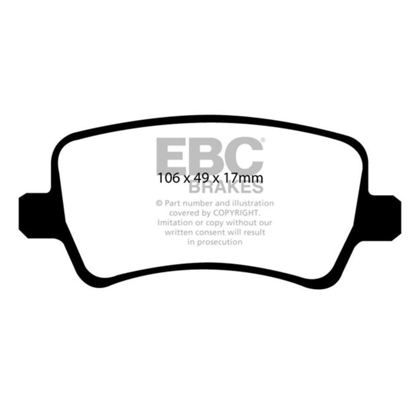 EBC DP41934R 13-15 Land Rover LR2 2.0 Turbo Yellowstuff Rear Brake Pads