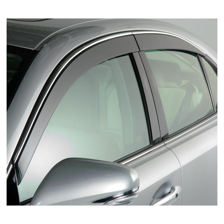 AVS 15-19 GMC Yukon XL/15-19 Chevrolet Suburban Ventvisor Low Profile Window Deflectors 4pc - Chrome
