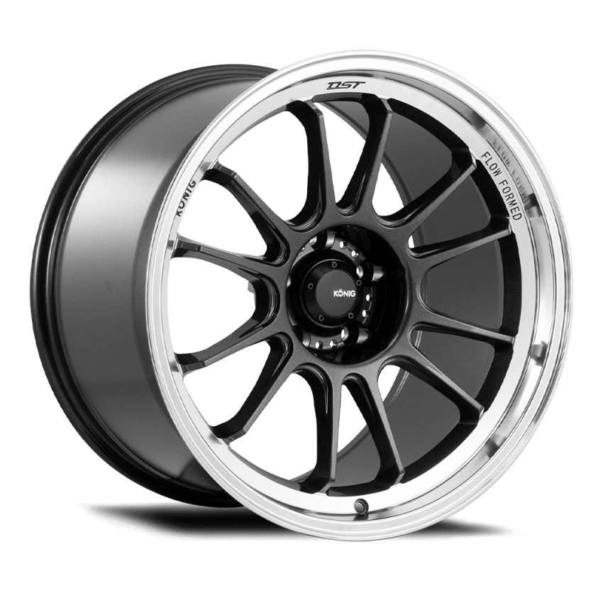 Konig HG18514156 Hypergram 18X11 5X114.3 ET15 Metallic Carbon W/ Machined Lip Flow Formed