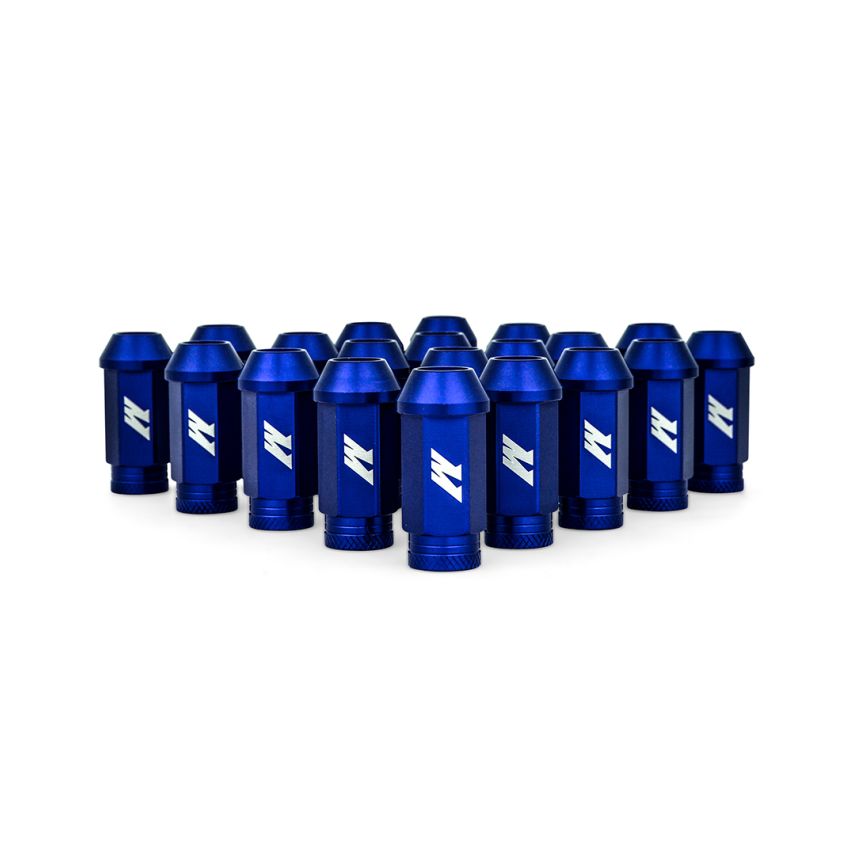 Mishimoto MMLG-125-20LBL Aluminum Locking Lug Nuts M12x1.25 20pc Set Blue