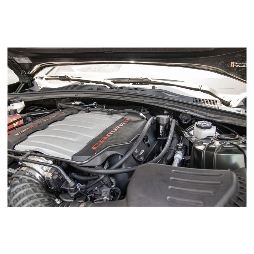 Corsa 16-22 Chevrolet Camaro SS Coupe 6.2L V8 (RWD) Aluminum Oil Catch Can w/Mounting Bracket