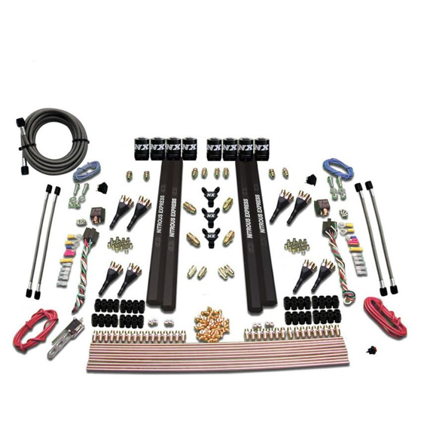 Nitrous Express 90095-00 SX2 DUAL STAGE/ALCOHOL - 8 SOLENOID (200-1200HP) LESS BOTTLE