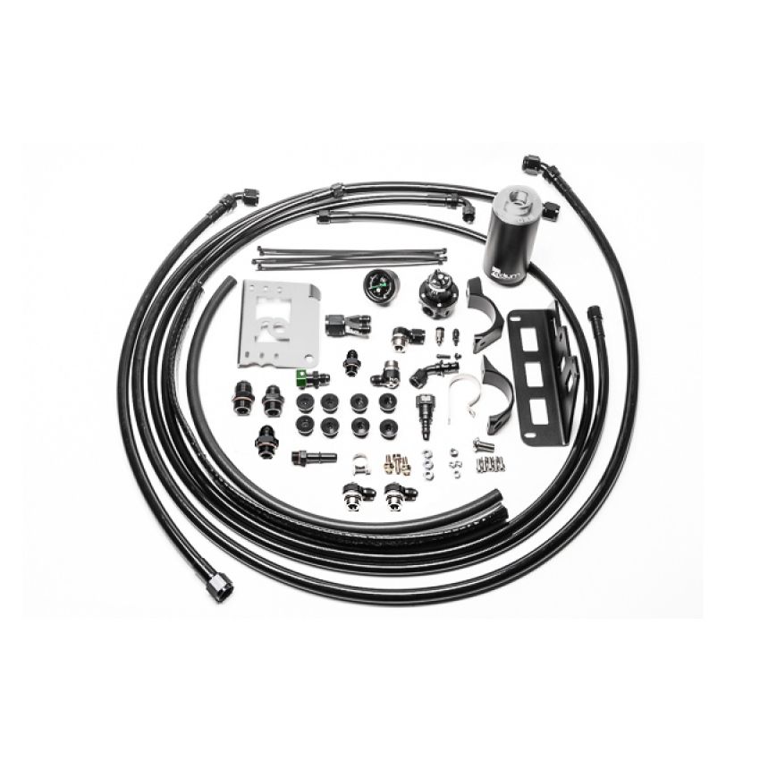 Radium Engineering 08-15 Cadillac CTS-V Fuel Hanger Plumbing Kit - Stainless Filter