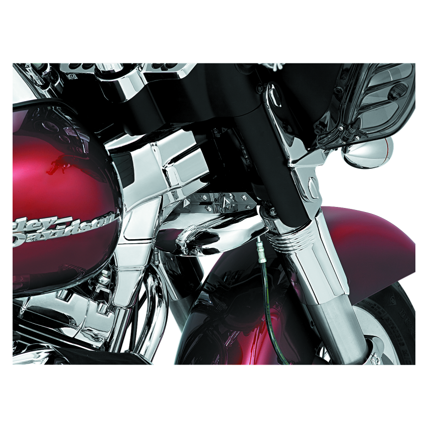 Kuryakyn 1100 Lower Tree Wind Deflector 80-13 Touring Chrome